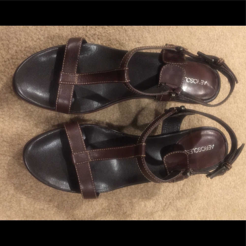 Aerosoles Brown strappy sandals